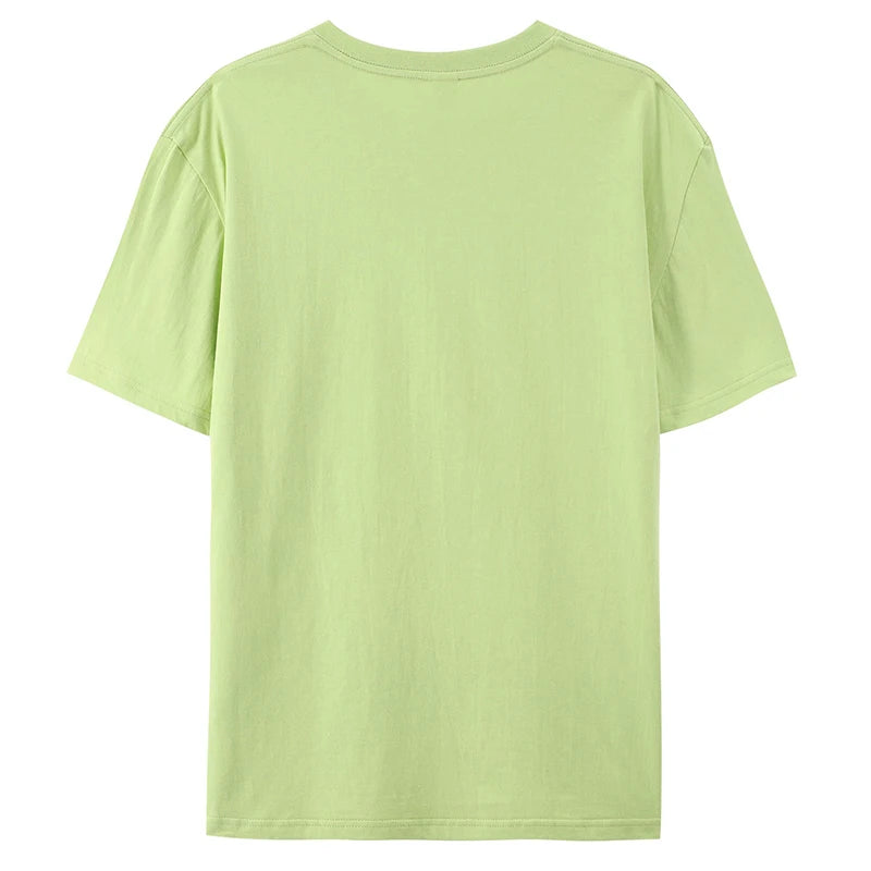 100% Cotton T shirt For Men Women,Short Sleeve Summer Plain Tops,Solid Casual Loose Tee Shirts,High Quality Clothing,7oz 200gsm