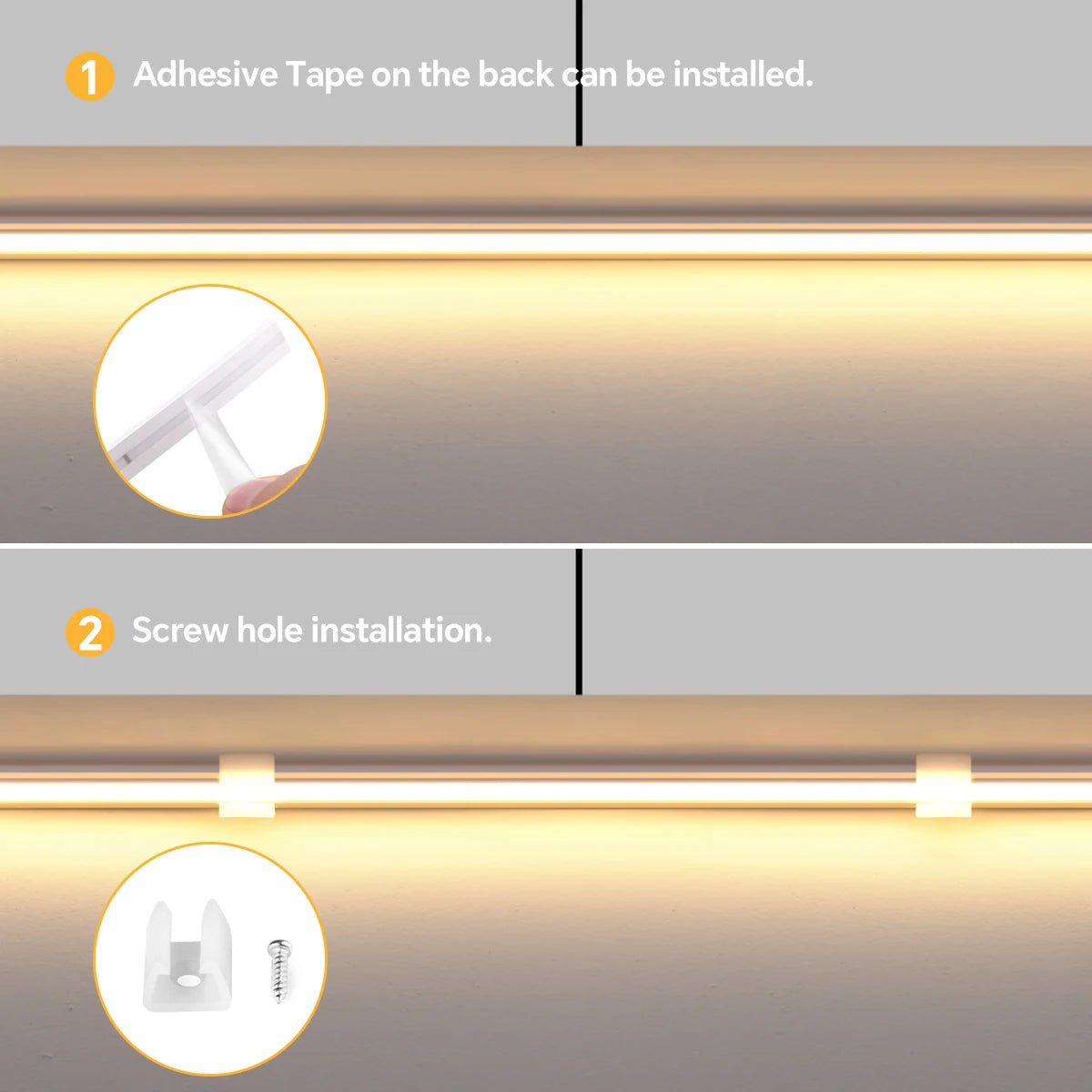 Novel Solid COB Neon Strip Light 2m-10m 24V Waterproof Pure Silicone Gel Tube Dimmable Touch Control Sensor Switch No Flicker