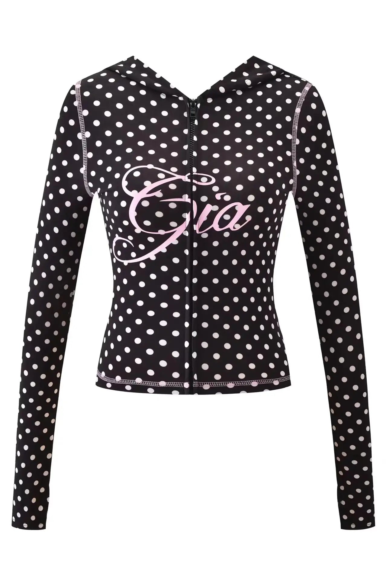 GIA New Stylish Coffee-Colored Velvet Zip-Up Hooded Jacket & Relaxed Slim-Fit Pants Comfortable Minimalist Set