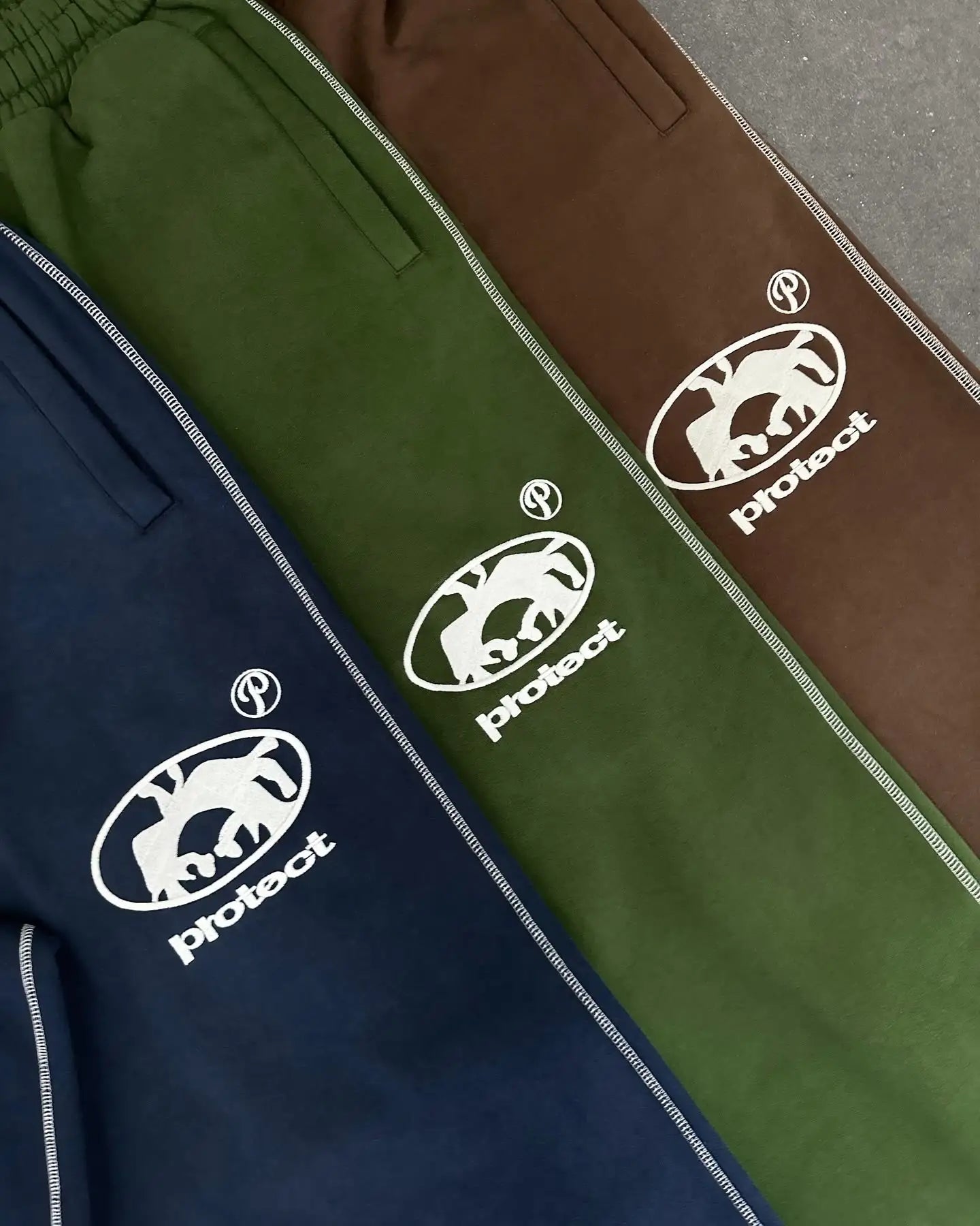 Street wear PROTECT Fashion Letter Embroidery Loose Sweatpants Men's And Women's Y2K Harajuku Hip-Hop Gothic Casual Joker Pants