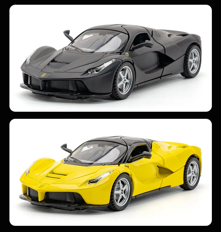 1:32 Scale Lafe Alloy Sports Car Model Diecasts Metal Toy Vehicles Car Model Simulation Sound and Light Kids Gifts