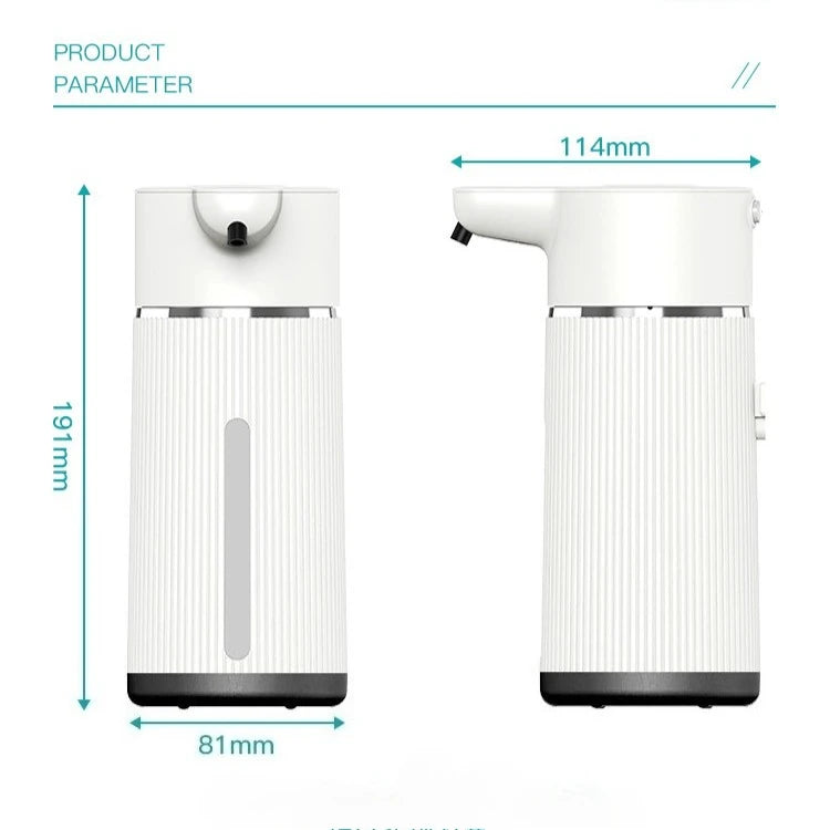 420ML Automatic Soap Dispenser Waterproof IPX6 Touchless Smart Hand Soap Dispenser USB C Rechargeable 1200 MAH Soap Dispenser