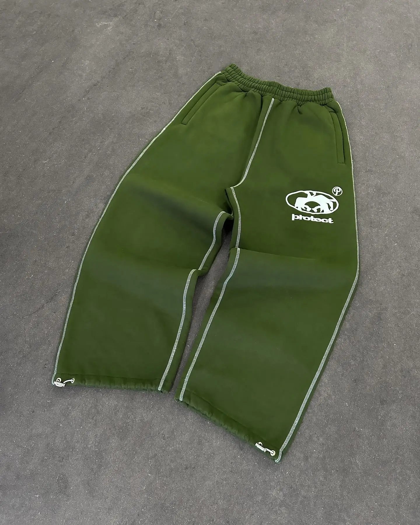 Street wear PROTECT Fashion Letter Embroidery Loose Sweatpants Men's And Women's Y2K Harajuku Hip-Hop Gothic Casual Joker Pants