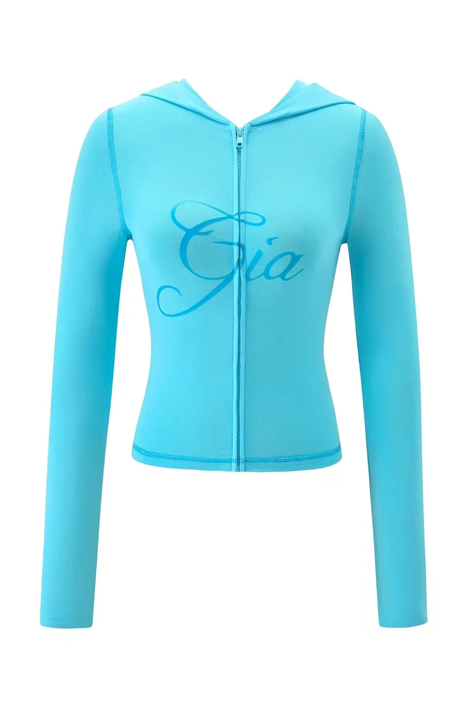 GIA New Stylish Coffee-Colored Velvet Zip-Up Hooded Jacket & Relaxed Slim-Fit Pants Comfortable Minimalist Set