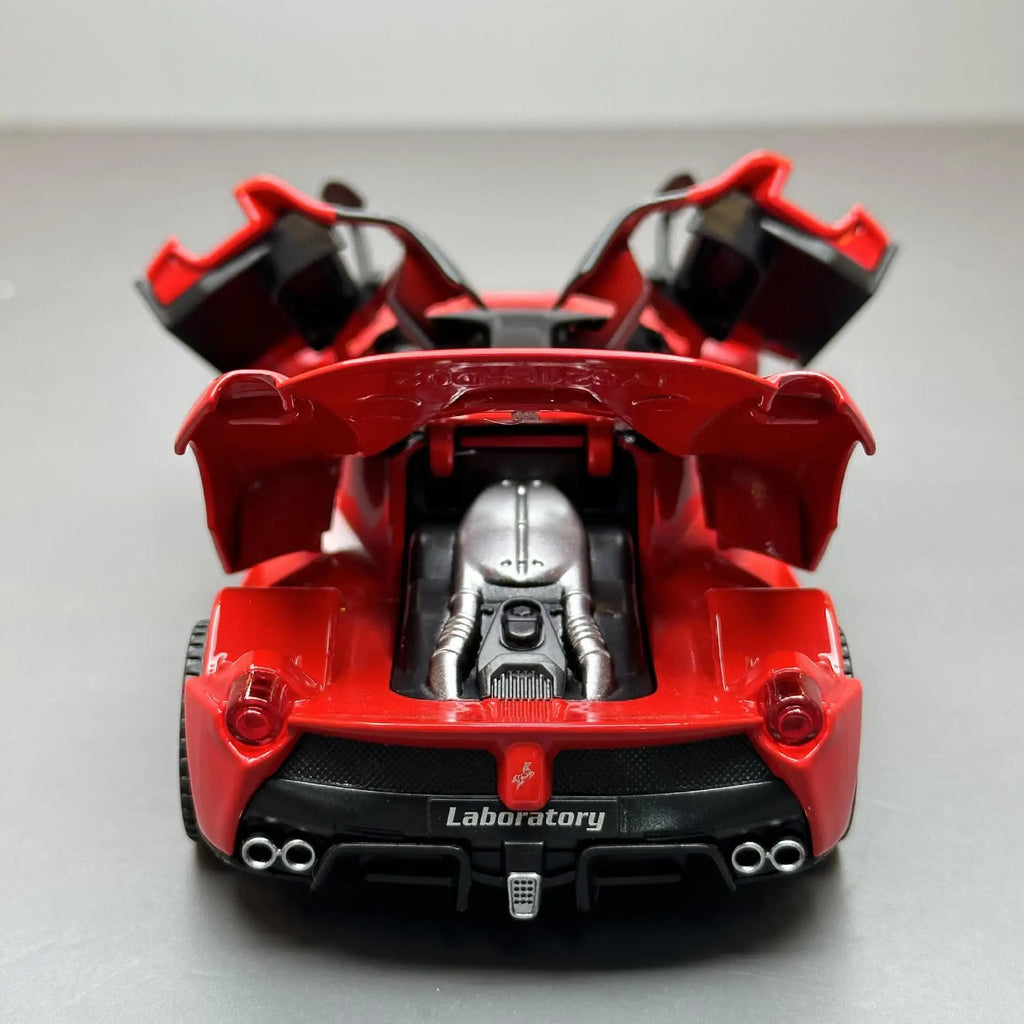 1:32 Scale Lafe Alloy Sports Car Model Diecasts Metal Toy Vehicles Car Model Simulation Sound and Light Kids Gifts