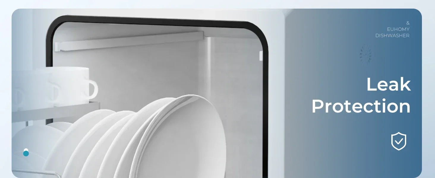 Mini portable dishwasher countertop compact dishwasher, desktop small dishwasher with 5L built-in water tank GN781TB