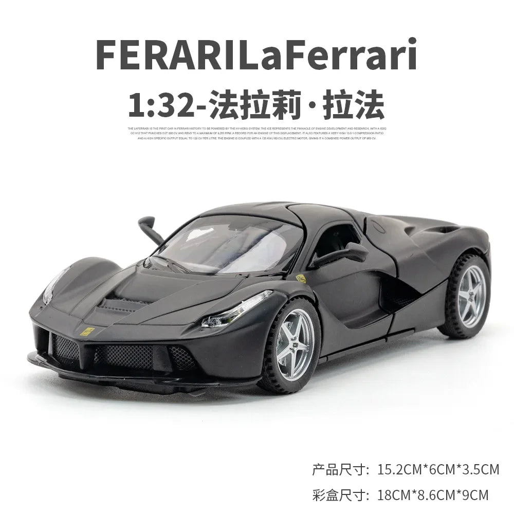 1:32 Scale Lafe Alloy Sports Car Model Diecasts Metal Toy Vehicles Car Model Simulation Sound and Light Kids Gifts