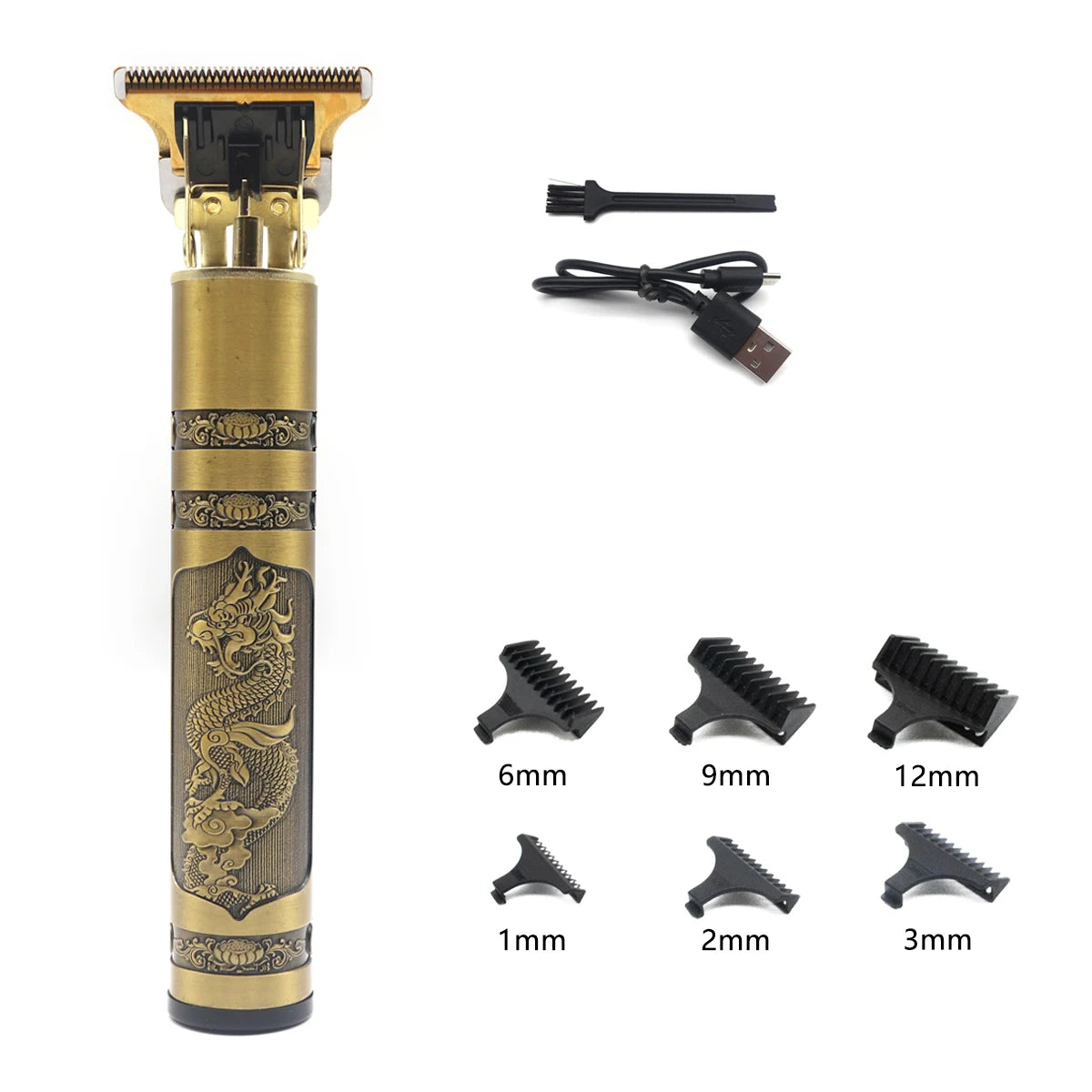 Professional T9 Hair Trimmer Machine - USB Rechargeable Long Battery LifeHair Cutting Machine Professional Hair Clipper for Men