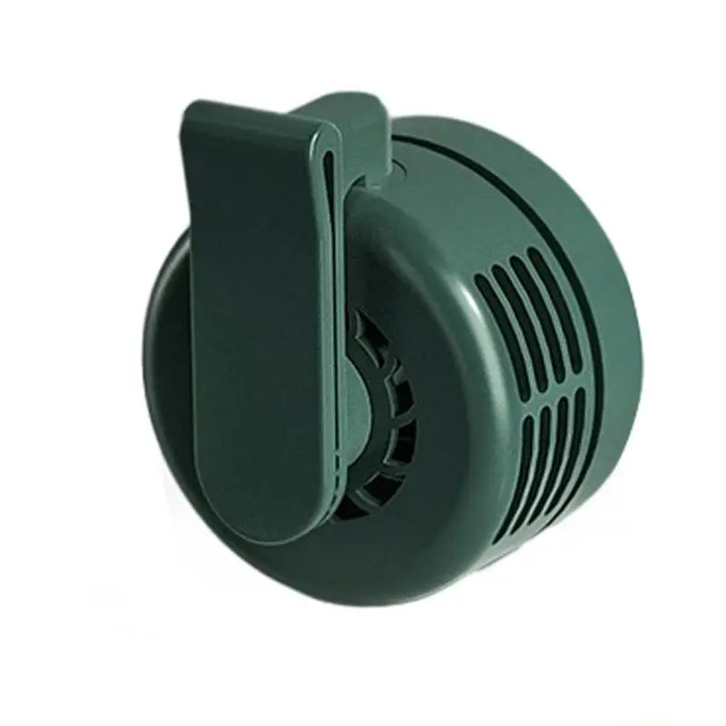 D0AB Small Bladeless Fan Clip On Mini Fan With Clip Small Travel Adjustable 3 Speed Suspended Waist Fan for Outdoor Camping