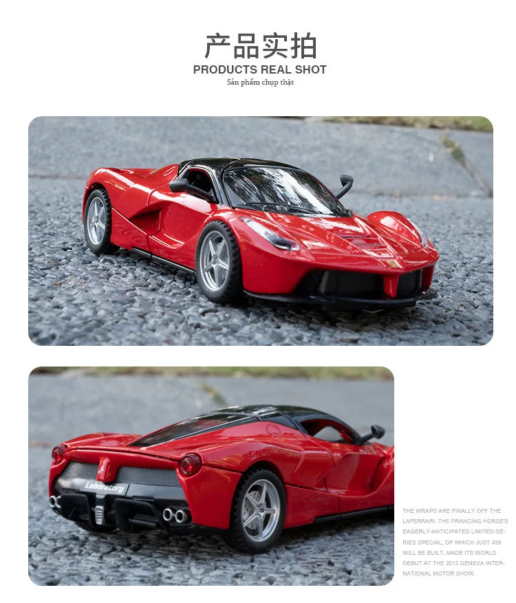 1:32 Scale Lafe Alloy Sports Car Model Diecasts Metal Toy Vehicles Car Model Simulation Sound and Light Kids Gifts